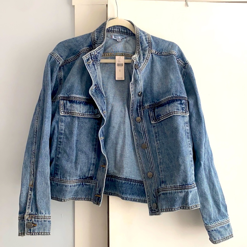 Anthropologie Denim jacket size small label dear John never worn with tags on